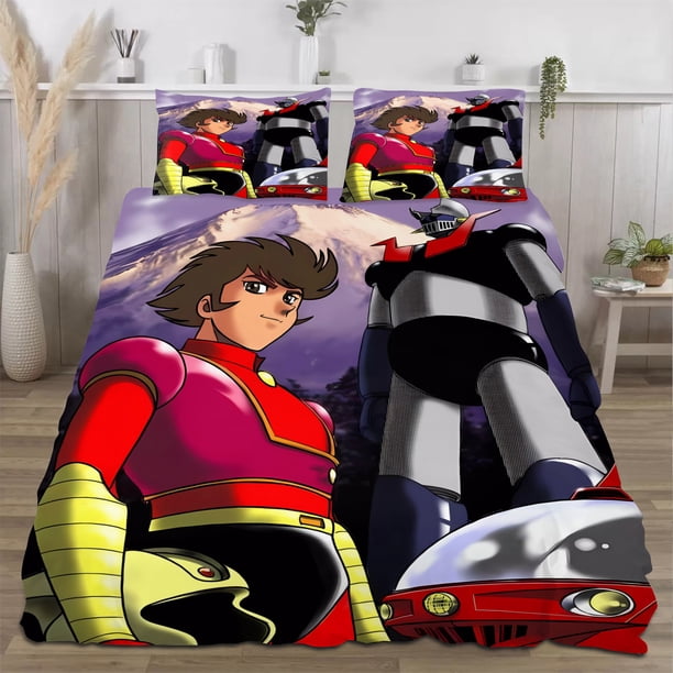 Mazinger Z Quilts for Queen Bed Bedspreads,Soft Bed Quilt Lightweight Bedspread,Quilted Coverlet