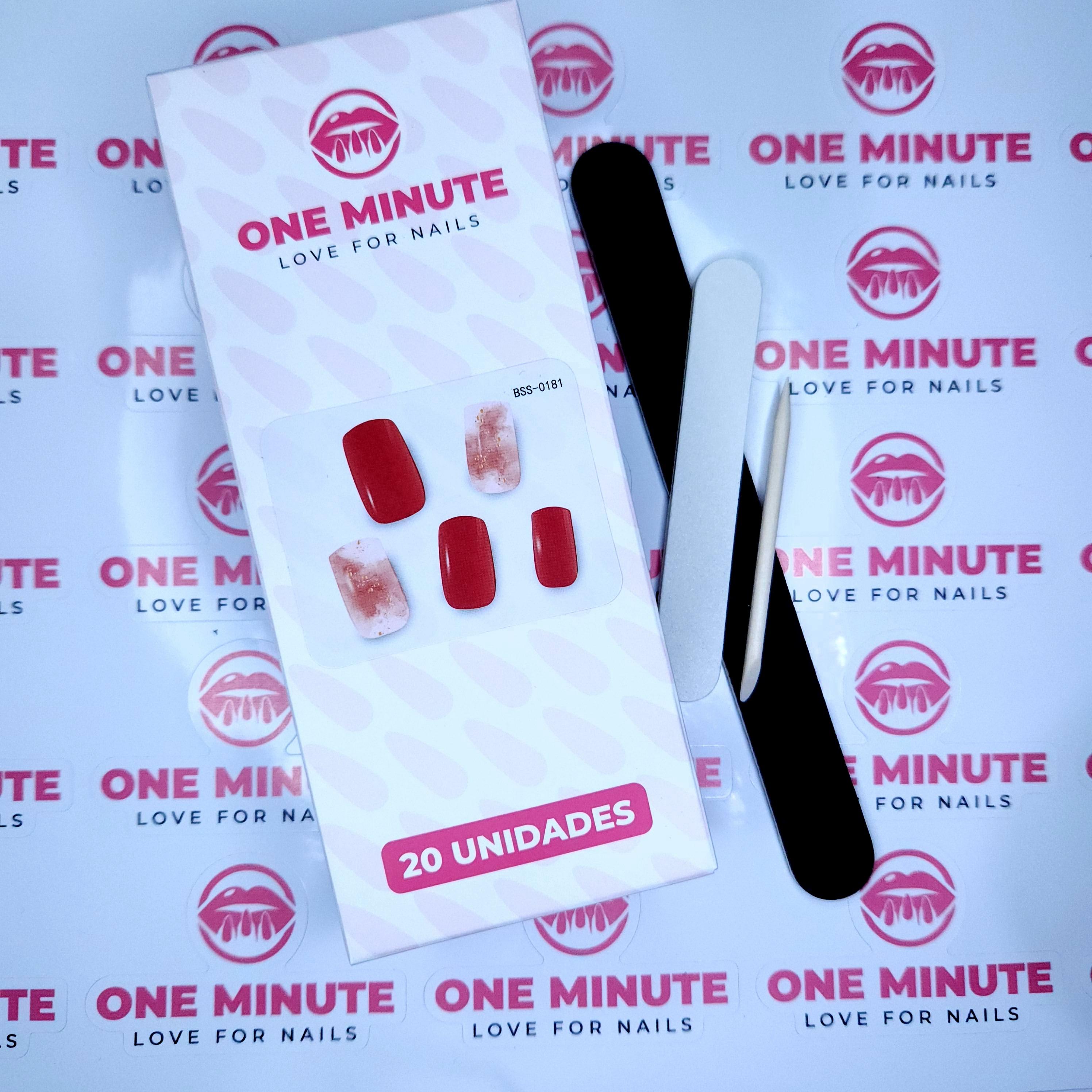 One Minute - Uñas Gel Semicuradas Diseño 181