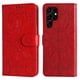thumbnail image 1 of Funda tipo cartera FOXDOCK para Samsung Galaxy S22 Ultra , diseño girasol en relieve, cuero PU, cierre magnético, soporte y tarjetero, 1 of 5