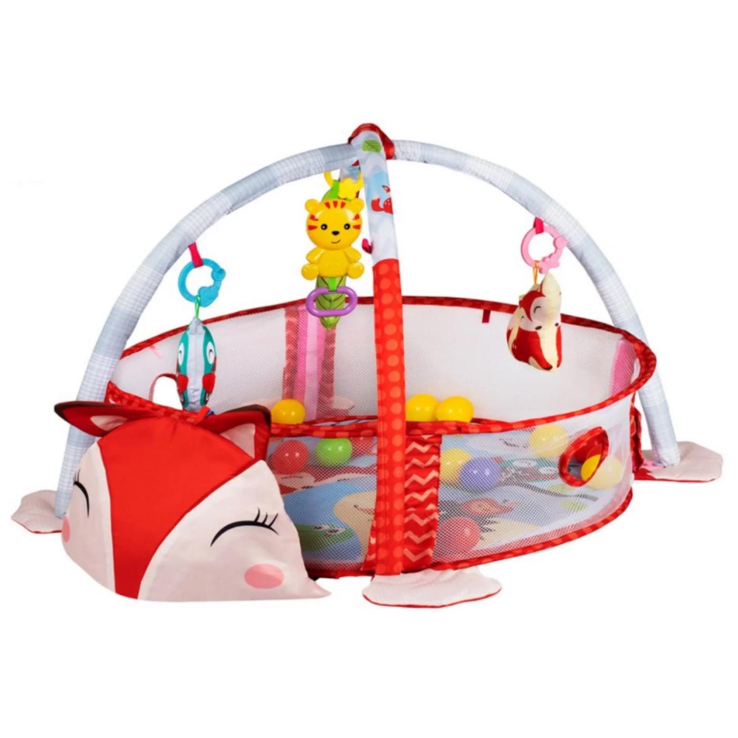 Genérico - Corral Gimnasio De Bebes Con Sonajeros Con Sonidos Rojo