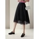 thumbnail image 3 of Falda Larga Mujer Plisada con Tul Elegante, 3 of 8