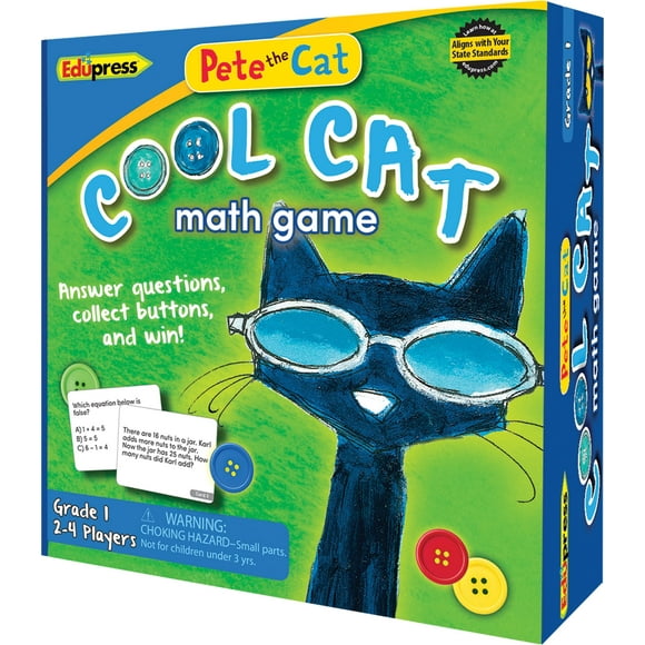 Juego de matemáticas Edupress Pete The Cat Cool Cat 1 para niños