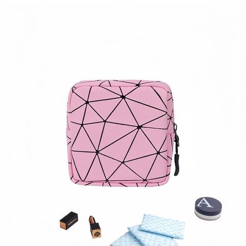 Bolsa De Almacenamiento De Toallas Sanitarias Fanbodta Para Copa Menstrual Rosa