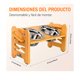 thumbnail image 2 of Comedero Bebedero Elevado Ajustable De Bambu Perros Y Gatos, 2 of 6