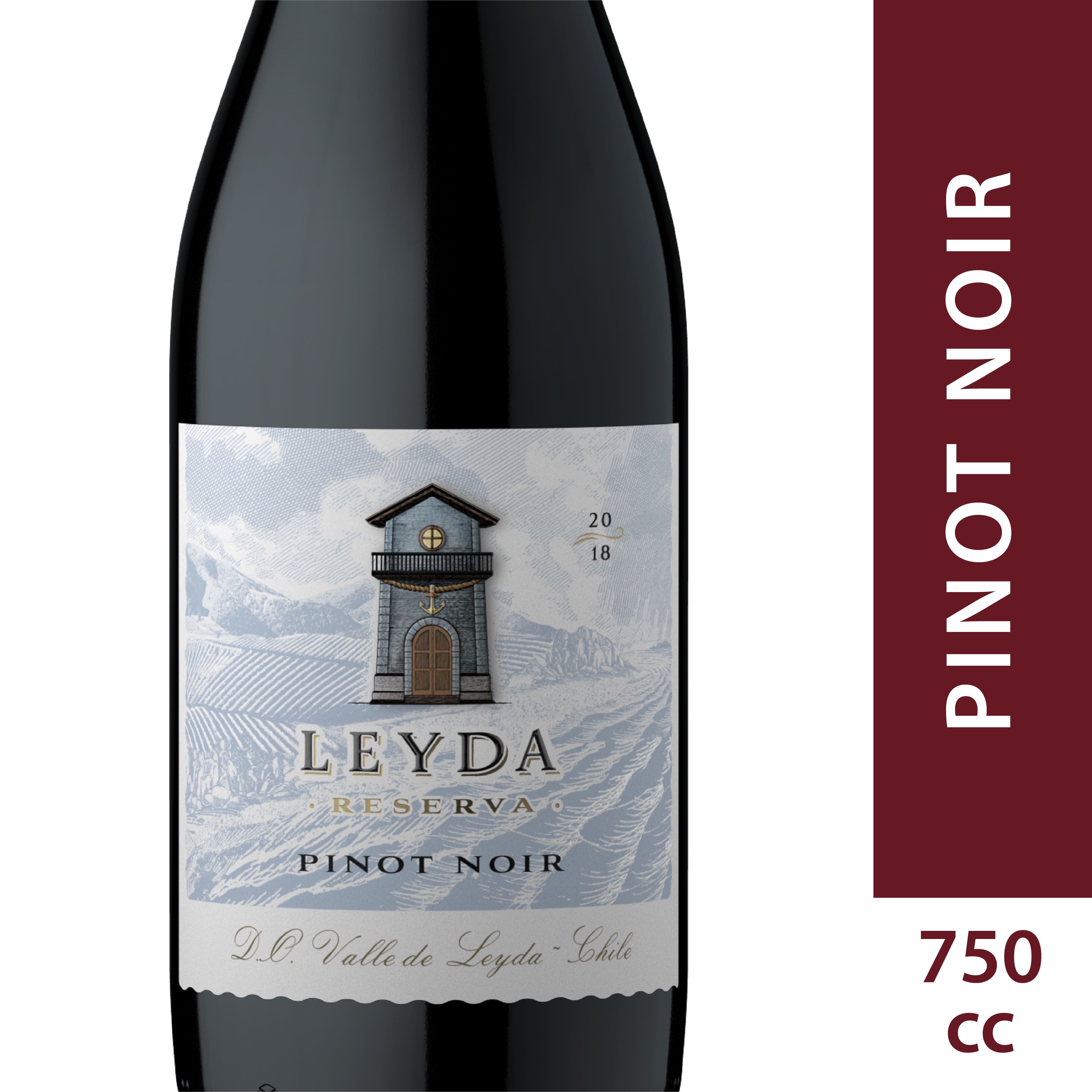 Vino Tinto Pinot Noir Reserva Botella 750 cc Leyda