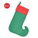 thumbnail image 5 of Calcetín navideño de fieltro Beistle duende 17.5 cm de largo verde/rojo, 5 of 5