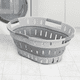 thumbnail image 3 of Canasto Ropa Sucia Cesto Plegable con Asas 60L Home Logics, 3 of 3