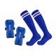 thumbnail image 4 of Espinilleras De Fútbol Con Calcetines De Fútbol Juego De Fútbol Equipo De Protección Cómodo Azul Talla L, 4 of 5