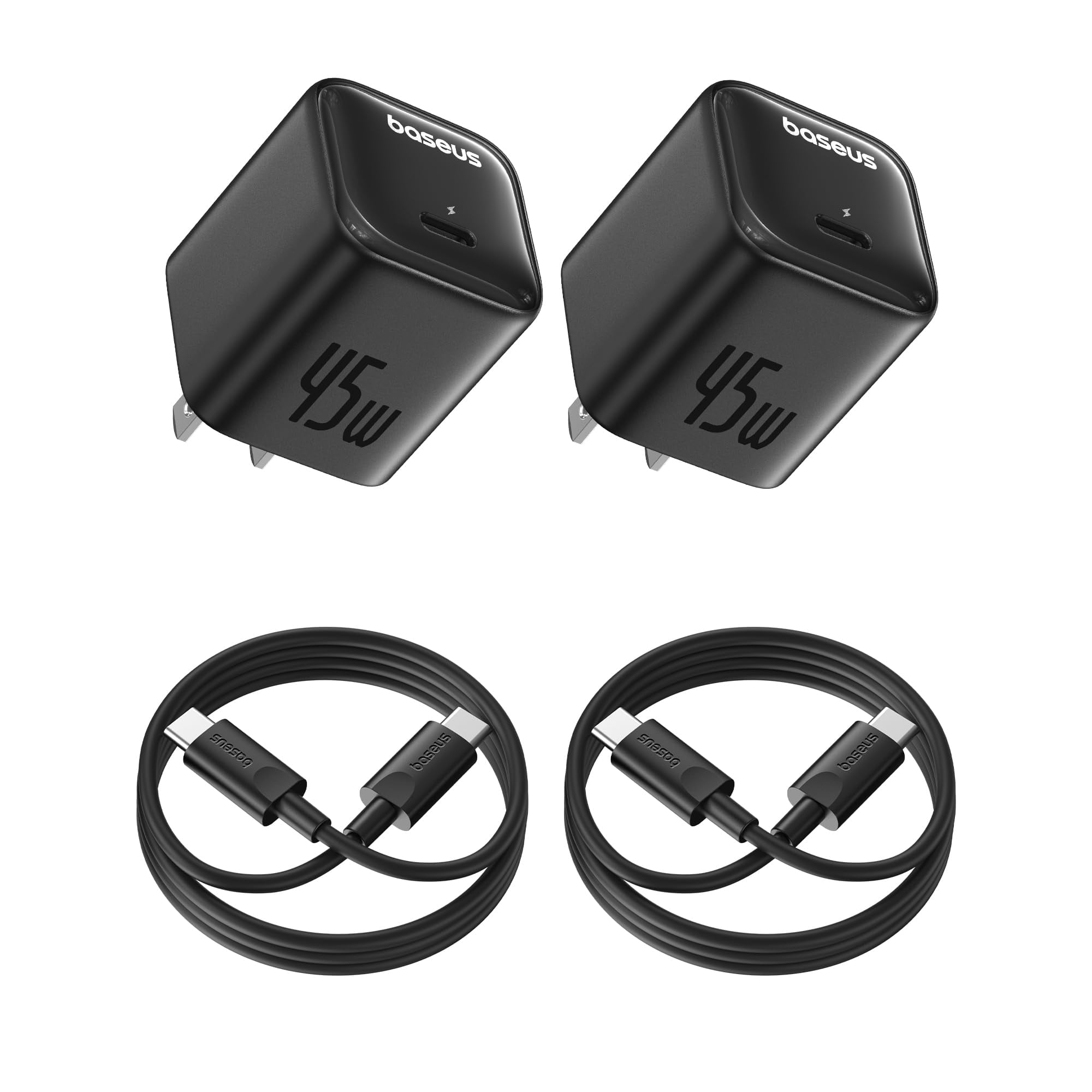 Cargador Rápido Baseus Usb-c Pps De 45 W Para Iphone 16/15