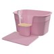 thumbnail image 4 of Bandeja De Arena Para Mascotas Con Parte Superior Abierta Y Lavabo De Arena Para Gatos De Lado Alto, Caja De Arena Resistente Para Gatos, Color Rosa Con Tablero De Pedales, 4 of 5