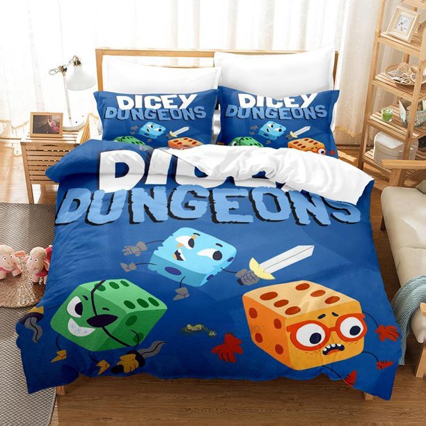 New Anime Game Dicey Dungeons Bedding Set Single Twin Full Size Bed Set Adult Kid Bedroom Duvet cover Sets Bed Sheets