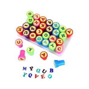 Magideal - Juego De Sellos Para Niños, Juguetes Educativos, Sellos Decorativos, Lindos Sellos De Aprendizaje Para Niños, Letras, Álbumes De Recortes, Decoración Alfabeto