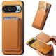 thumbnail image 4 of Funda de Cuero Magnética con Tarjetero para Google Pixel 9 Pro Cubierta Delgada Amarillo, 4 of 5