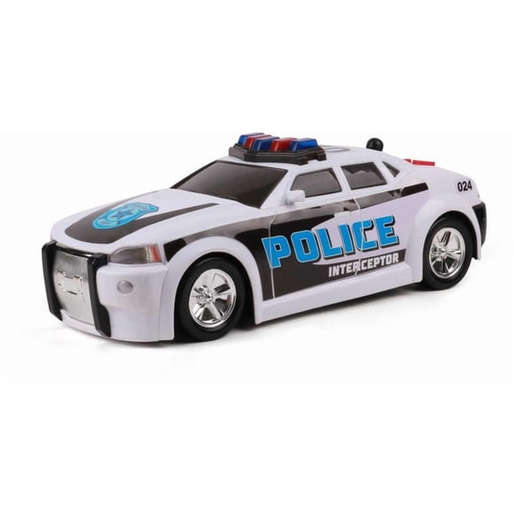 Coche de policía de juguete Mighty Fleet Mighty Motorized Police Cruiser