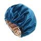 thumbnail image 4 of Gorro De Satén Reutilizable Para Dormir, Ideal Para Ba?o, Salón De Belleza, Spa, Color Azul, 4 of 5
