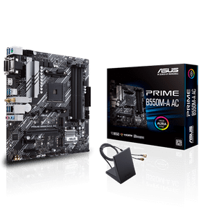 Placa Madre Asus Prime B550M-A Ac, Socket Am4, 4X Ddr4, Wi-Fi, Micro-Atx