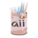 thumbnail image 1 of Kawaii-theme Cylinder Pen Holder Pencil Organizer with Flannel Lining PVC Leather Material Cardboard Base for study work 10*8CM, 1 of 6