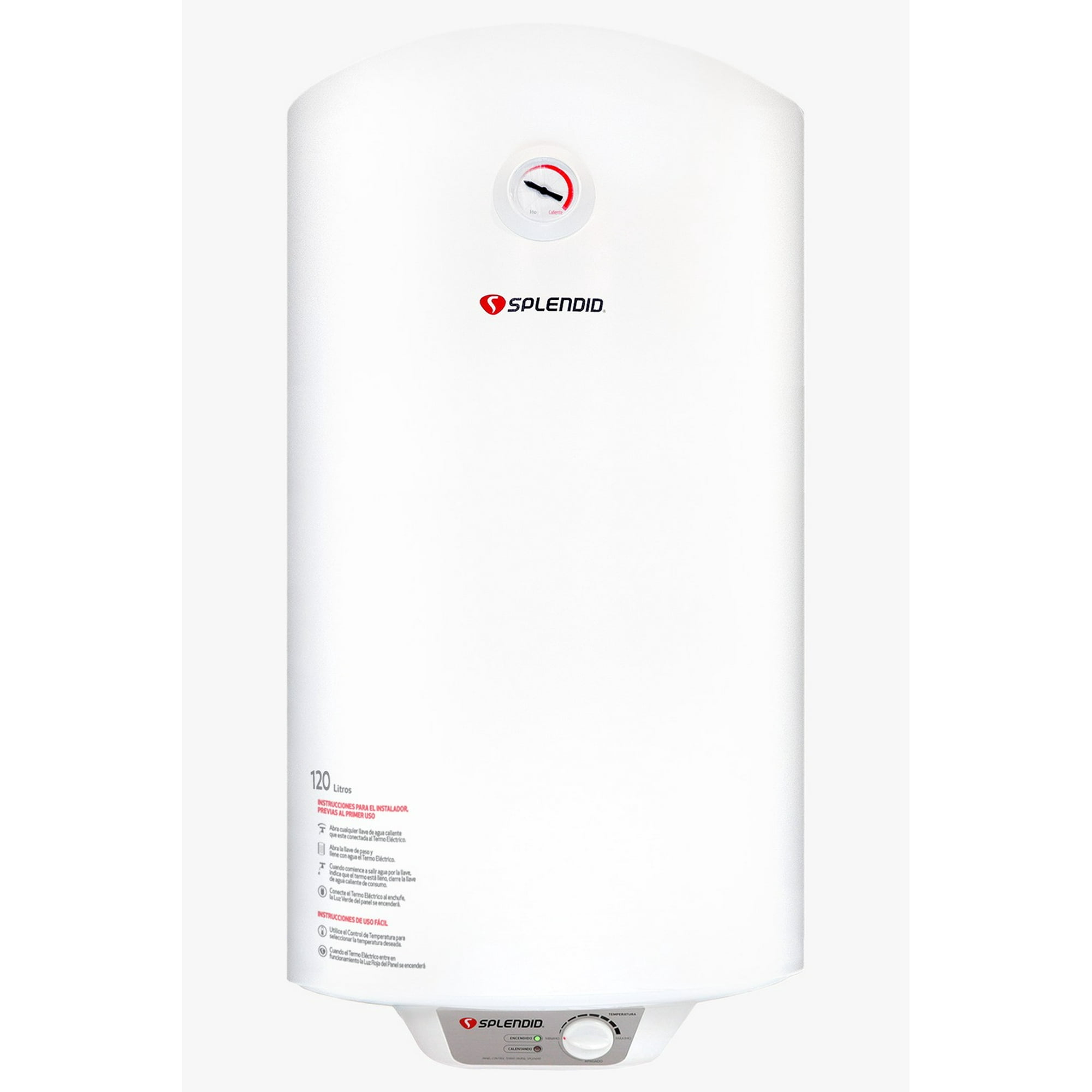 Termo Eléctrico Mural 120 Litros Splendid Color Blanco