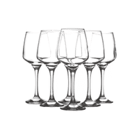 Importclick - Set 6 Copas Vino Cóctel Vidrio 400 Ml Cristal