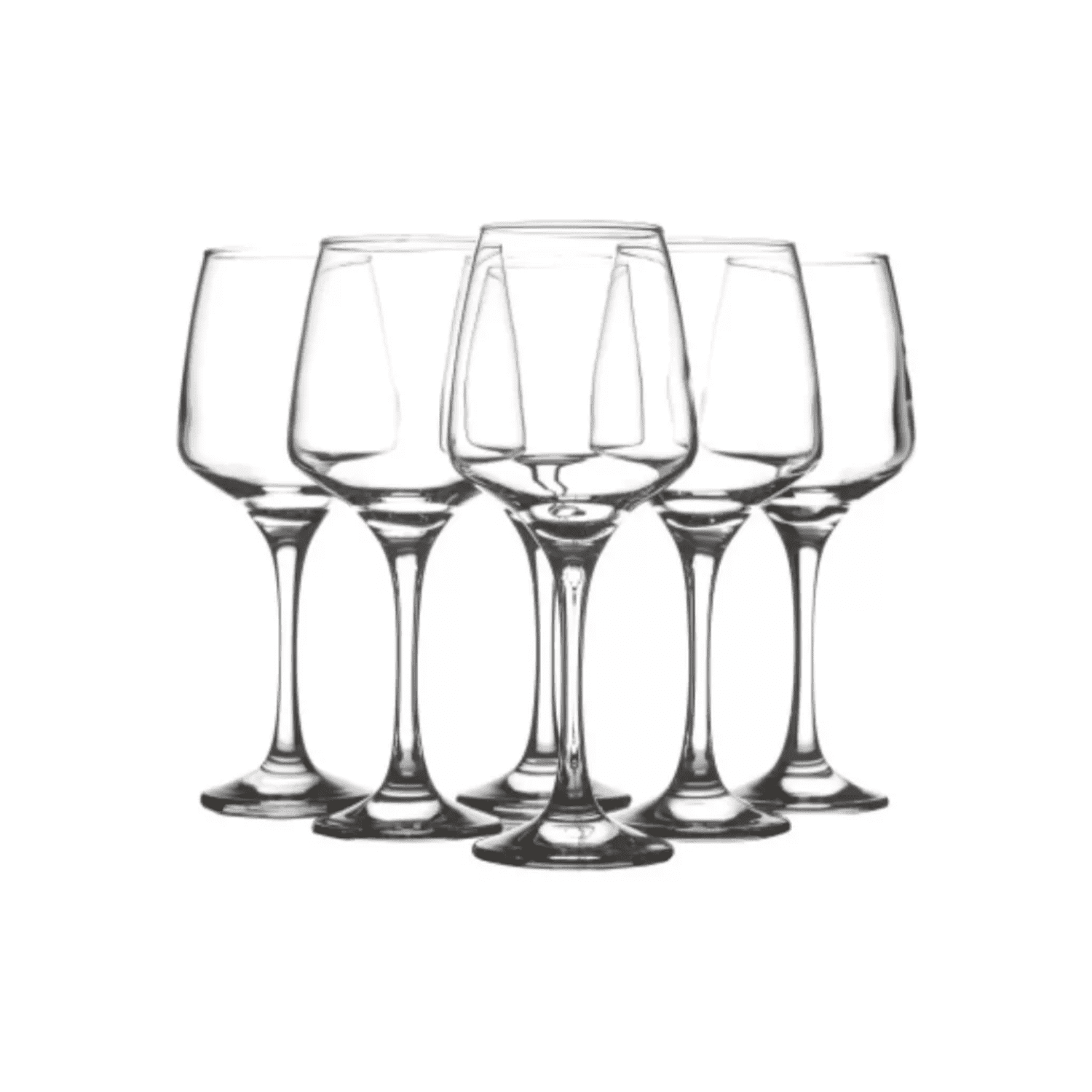 Importclick - Set 6 Copas Vino Cóctel Vidrio 400 Ml Cristal