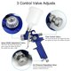 thumbnail image 5 of Pistola de pulverización Tosucs HVLP de 1,0 mm y 125 ml con alimentación por gravedad, 5 of 7