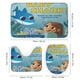 thumbnail image 3 of Baby Shark-theme 4-Piece Shower Curtain Set with Rugs, Waterproof Bathroom Decor Set Includes Bath Mat, U-Shaped Rug, Toilet Lid Cover and Curtain with Hooks, 3 of 6