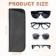 thumbnail image 2 of Uxcell 4 Piezas Estuches Suaves para Gafas, Estuche de Cuero para Gafas de Sol, Funda Portátil para Gafas para Mujeres y Hombres, Estuches para Gafas de Sol Negro, 2 of 7