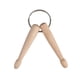 thumbnail image 1 of 1 pieza de madera mini tambor palos llavero baquetas llavero anillo, 1 of 5