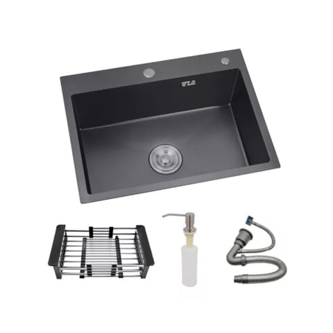 Importclick - Lavaplatos Sobre Cubierta 55X45 Cm Rejilla Dispensador