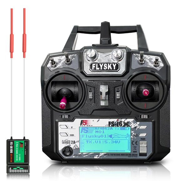 Transmisor HAWK'S WORK Flysky FS-i6x de 10 canales con receptor FS-iA10b