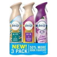 Ambientador Febreze Air Mist Lilac Sunrise 240 Ml (Paquete De 3)