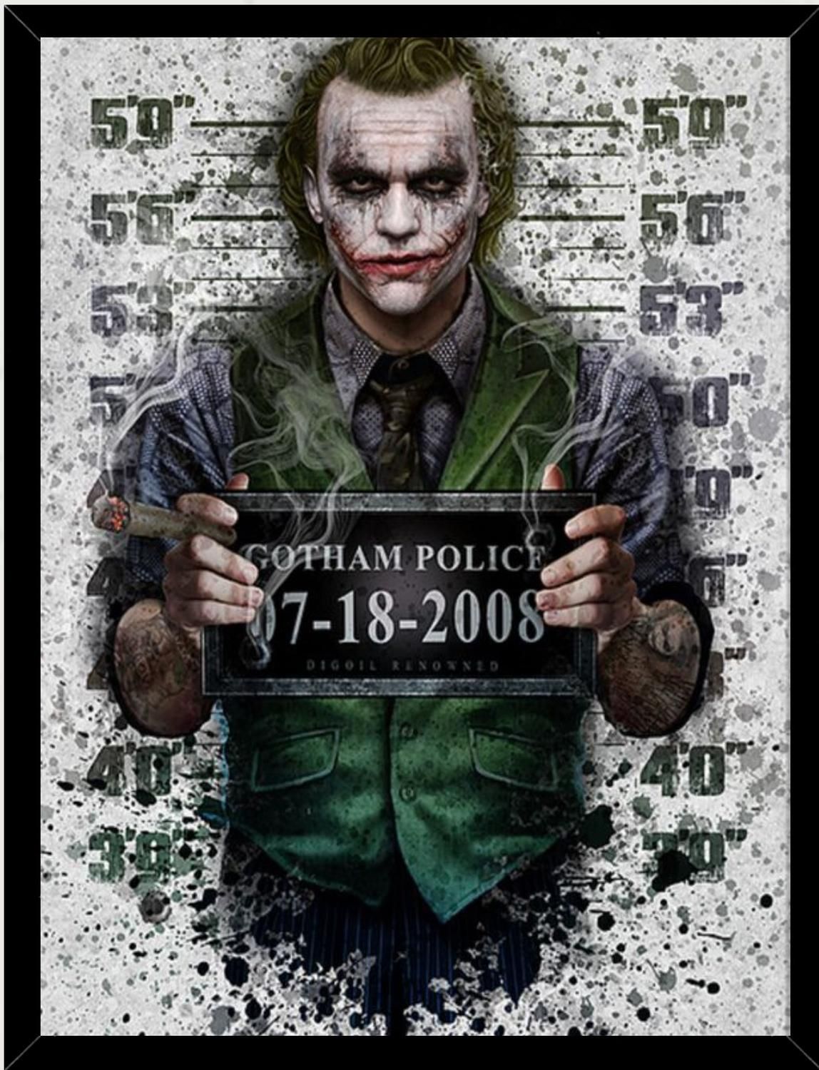 Genérico - Cuadro Decorativo Joker 2 Medidas 30X40 Cm