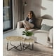 thumbnail image 3 of Set Mesa Centro Lateral Redonda Elegante Decorativa Jhn, 3 of 3