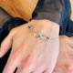 thumbnail image 2 of Pulsera Infinito Plata Italiana - Azul, 2 of 3