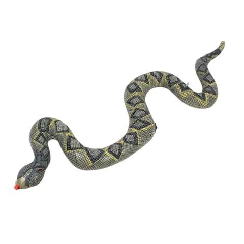 Magideal - Juguete De Serpiente Inflable Piscina Inflable Serpiente De Juguete Flotante 120 Cm De Longitud Juguete De Serpiente Espeluznante Aterrador Decoración Negro