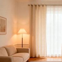 Dib - Cortina 2 Paños Textura Lino Milano Natural