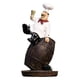 thumbnail image 5 of Delicada Chef Figurita Adorno Estatua Modelo Cocina Hogar Restaurante Decoración Siéntese En El Barril De Vino, 5 of 5