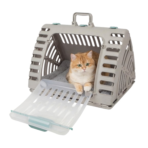 Transportín para Gatos SportPet Designs X‑Large 59 cm Gris Plegable