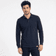 thumbnail image 1 of Polera Hombre Piqué Manga Larga Premium 60/40 Ideal Para Bordar Azul, 1 of 10