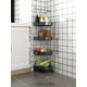 thumbnail image 2 of 1pc Multi Layer Food Storage Rack, Black Plastic Storage Rack For Kitchen, 2 of 3
