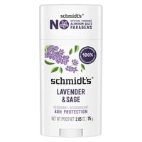 Desodorante Schmidt'S, Sin Aluminio, Natural, Lavanda Y Salvia, 75 Ml