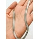 thumbnail image 3 of Colgante Cadena Tejido Serpiente Plateado Hipoalergénico, 3 of 3