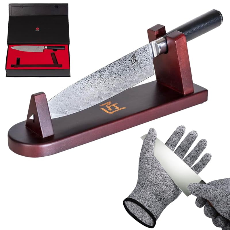 Cuchillo De Chef Deco Chef Profesional 20 Cm Acero Damasco Aus-10