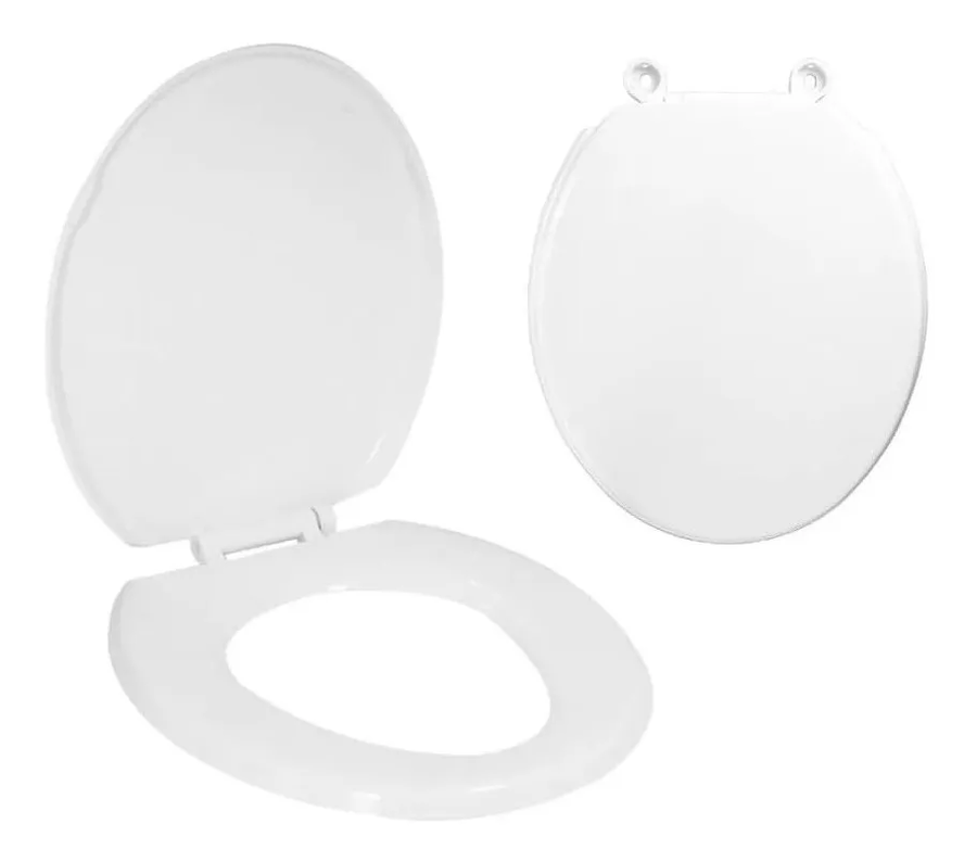 Genérico - Asiento Y Tapa De Baño Wc Blanca