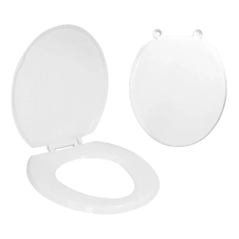Genérico - Asiento Y Tapa De Baño Wc Blanca