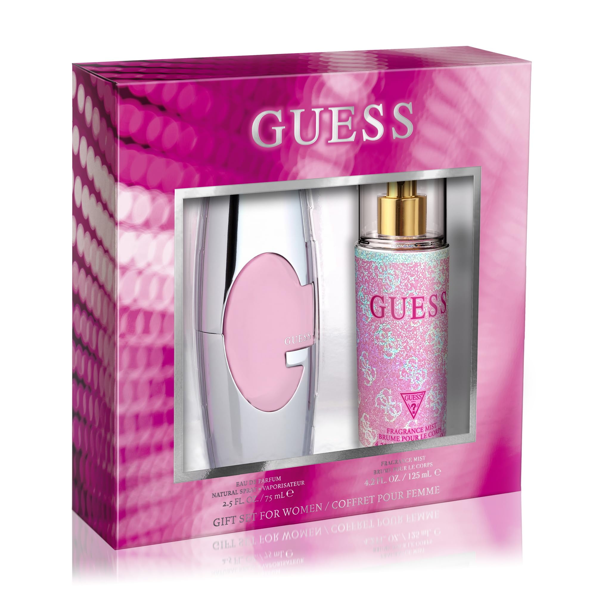 Set De Bruma Corporal Perfume Guess Pink Para Mujer Edp 75 Ml + 125 Ml Guess