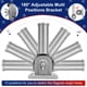 thumbnail image 5 of Soporte para asta de bandera HPGOED de 1 pulgada, plateado y ajustable, 5 of 6