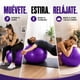 thumbnail image 3 of Balón de Yoga y Ejercicio 55 cm Morado: Balance, Core y Fortalecimiento, 3 of 10