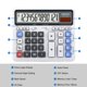 thumbnail image 4 of Calculadora de escritorio colgante OS-2135 con pantalla LCD extra grande, 4 of 9