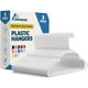 thumbnail image 1 of Juego de 5 perchas Lifemaster de plástico resistente, color blanco, 1 of 9